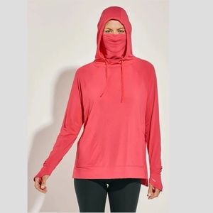 Coolibar Women's Arabella Hoodie UPF 50+ Coral Pink S